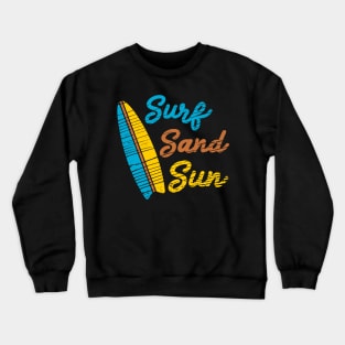 Surf Sand Sun Beach Vibes Crewneck Sweatshirt